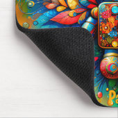 PAXTON ~ Zany ROBOT Weihnachten Mousepad (Ecke)