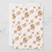 Pay bitte | Peach Bellini Junggeselinnen-Abschied Einladung (Rückseite)