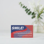 Pay It Forward 911 Smile Cards! Visitenkarte (Stehend Vorderseite)