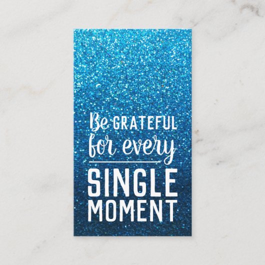 Pay it Forward Random Act of Kindness Aqua Blue Visitenkarte (Vorderseite)