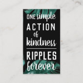 Pay it Forward Random Act of Kindness Dschungel Visitenkarte (Vorderseite)