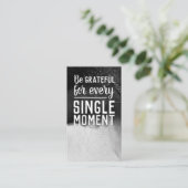 Pay it Forward Random Act of Kindness Monochrome Visitenkarte (Stehend Vorderseite)