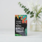 Pay it Forward Random Act of Kindness Paradise Visitenkarte (Stehend Vorderseite)