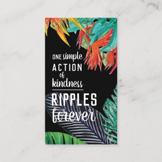 Pay it Forward Random Act of Kindness Paradise Visitenkarte (Vorderseite)