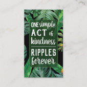 Pay it Forward Random Act of Kindness Tropics Visitenkarte (Vorderseite)