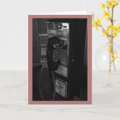 Pay Phone Call Me Grußkarte Karte (Gelbe Blume)