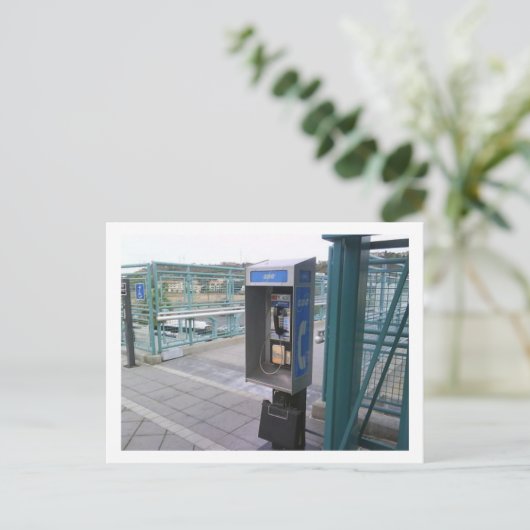 Pay Phone Postcard Postkarte (Stehend Vorderseite)
