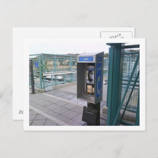 Pay Phone Postcard Postkarte (Vorne/Hinten)