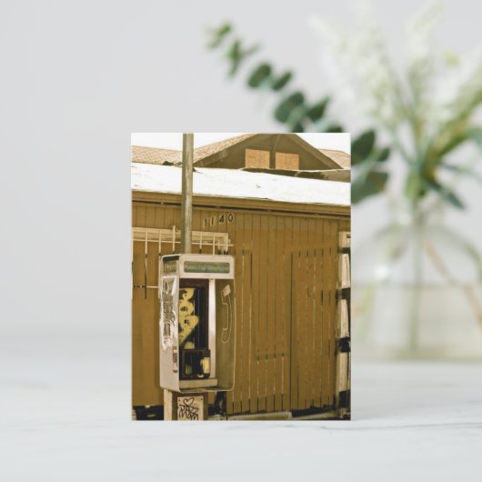 Pay Phone Postkarte (Stehend Vorderseite)