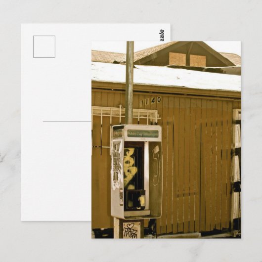Pay Phone Postkarte (Vorne/Hinten)
