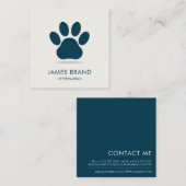 Pay Print Animal Care Quadratische Visitenkarte (Vorne/Hinten)