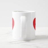 Pay Print Heart Jumbo Tasse (Rückseite)