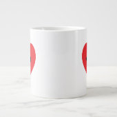Pay Print Heart Jumbo Tasse (Vorderseite)