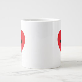 Pay Print Heart Jumbo Tasse