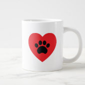 Pay Print Heart Jumbo Tasse (Rechts)