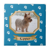 Pay Print Pet Foto Blau Fliese (Vorderseite)