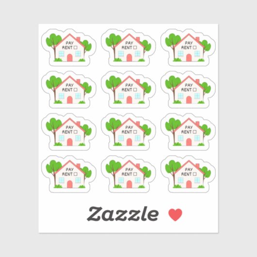 Pay Rent Budget Financial Tracker Bujo Planer Aufkleber (Blatt)