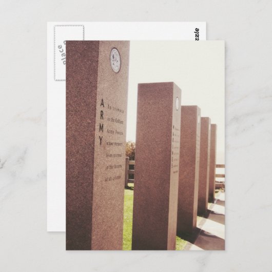 Pay Tribute Postkarte (Vorne/Hinten)