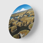 Payachalas Volcanos Runde Wanduhr (Winkel)