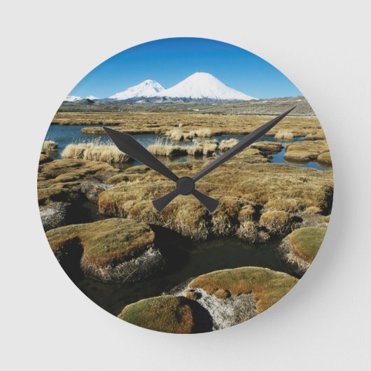 Payachalas Volcanos Runde Wanduhr (Vorderseite)