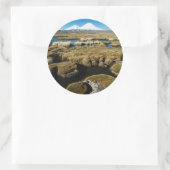 Payachalas Volcanos Runder Aufkleber (Tasche)