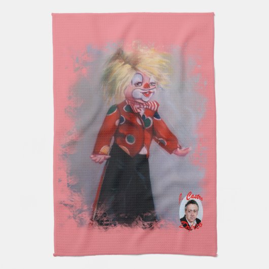 Payaso/Pallaso/Clown Küchentuch (Vertikal)