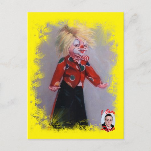 Payaso/Pallaso/Clown Postkarte (Vorderseite)