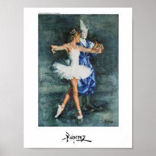 Payaso y Bailarina, by Ruiperez Poster