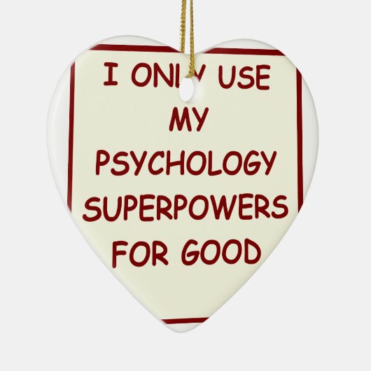 paychology Psychologe Keramik Ornament (Rechts)