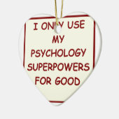 paychology Psychologe Keramik Ornament (Links)