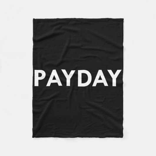 Payday Boxing Mixed Martial Arts Funny Fleecedecke (Vorderseite)