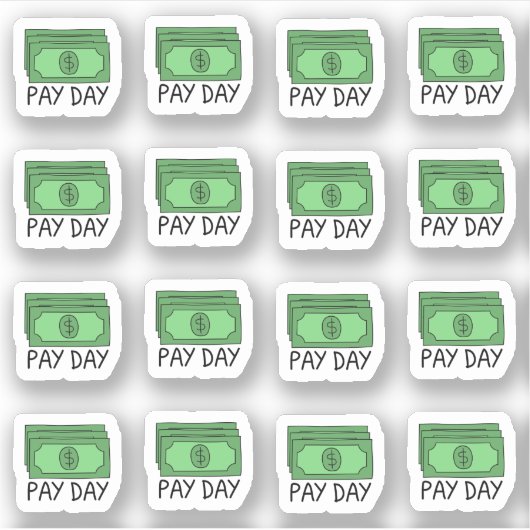 Payday Paycheck Planner Finance Tracker Planner Aufkleber (Vorderseite)