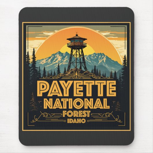 Payette National Forest Idaho Mousepad (Vorne)