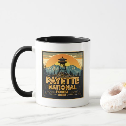Payette National Forest Idaho Tasse (Mit Donut)