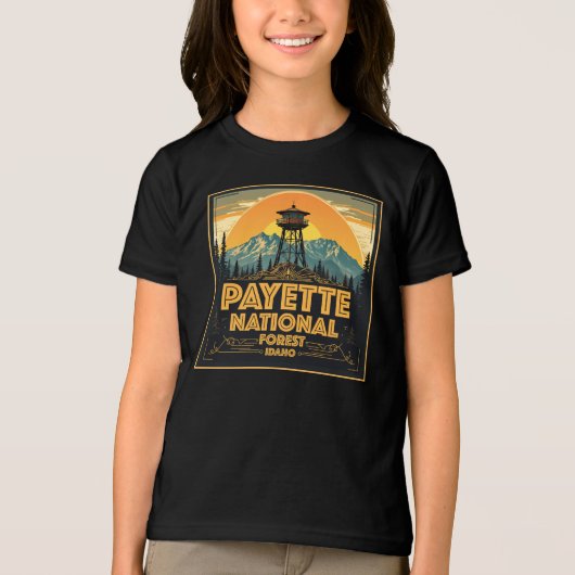 Payette National Forest Idaho Tri-Blend Shirt (Vorderseite)