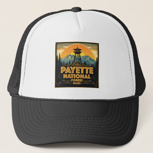 Payette National Forest Idaho Truckerkappe (Vorderseite)