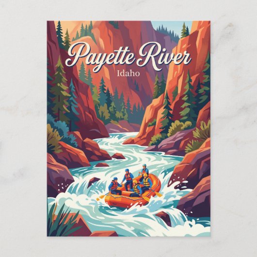 Payette River, Idaho, USA Postkarte (Vorderseite)
