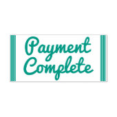 "Payment Complete"-Briefmarke aus Kautschuk Permastempel (Design)