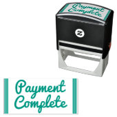 "Payment Complete"-Briefmarke aus Kautschuk Permastempel (Beispiel)