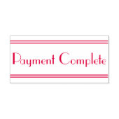 "Payment Complete"-Briefmarke aus Kautschuk Permastempel (Design)