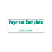 "Payment Complete"-Briefmarke aus Kautschuk Permastempel (Design)