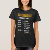 Payment Web Developer Sprichwort Web Developer T-Shirt (Vorderseite)