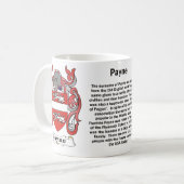 Payne Familien-Wappen Tasse (Vorderseite Links)