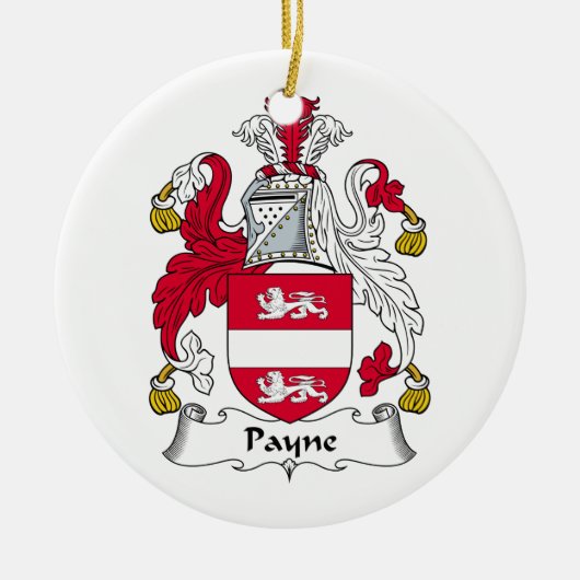Payne Familienwappen Keramikornament (Vorne)