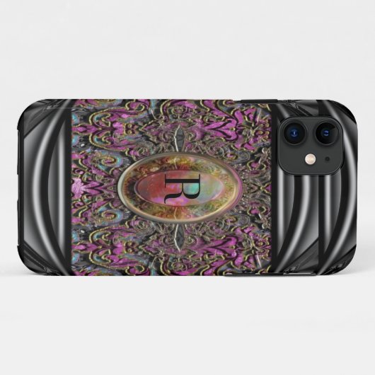 Paynemilder Beautiful Chic Monogram Case-Mate iPhone Hülle (Rückseite (Horizontal))