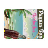 Paynes Bay Barbados Vintages Reiseplakat Magnet (Horizontal)