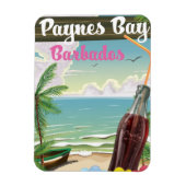 Paynes Bay Barbados Vintages Reiseplakat Magnet (Vertikal)