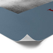 Payne's Grey Motivierend Leadership Lion Poster (Ecke)