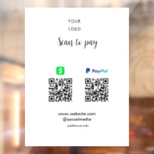 Paypal Cashapp Scan zur Zahlung von QR Name hinzuf