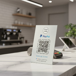 Paypal QR Code Payment | Scan to Pay Business Logo Sockelschild